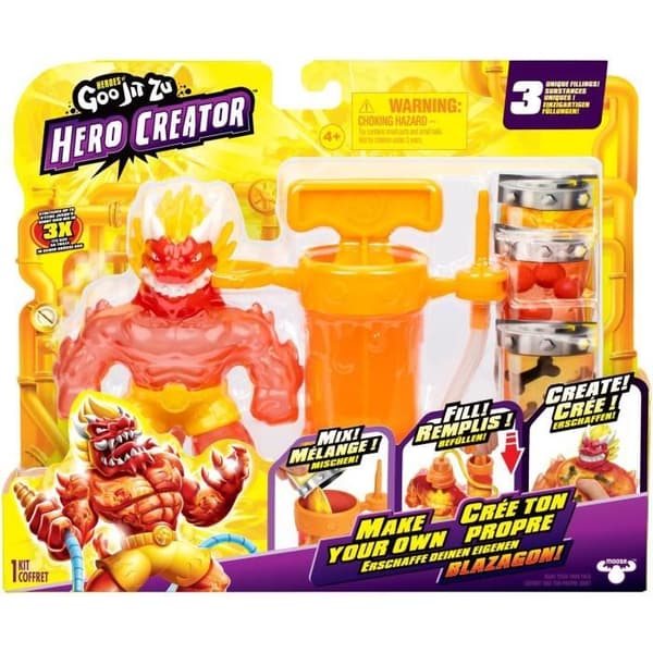 Hero Creator Blazagon 11 cm figur - HERoeS OF GOO JIT ZU - Brugerdefineret teksturoprettelsessæt