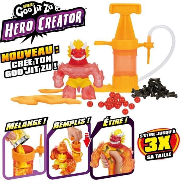 Hero Creator Blazagon 11 cm figur - HERoeS OF GOO JIT ZU - Brugerdefineret teksturoprettelsessæt