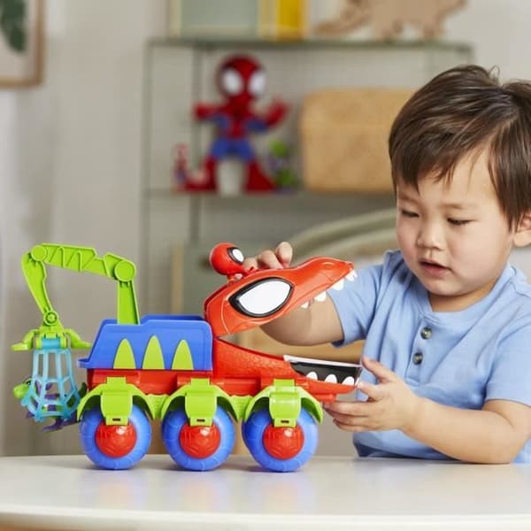 Spidey Dino-Webs køretøj med Spider-Man legetøj, alder 3+, Spidey og hans fantastiske venner