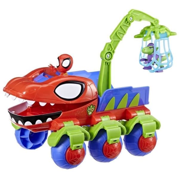 Spidey Dino-Webs køretøj med Spider-Man legetøj, alder 3+, Spidey og hans fantastiske venner