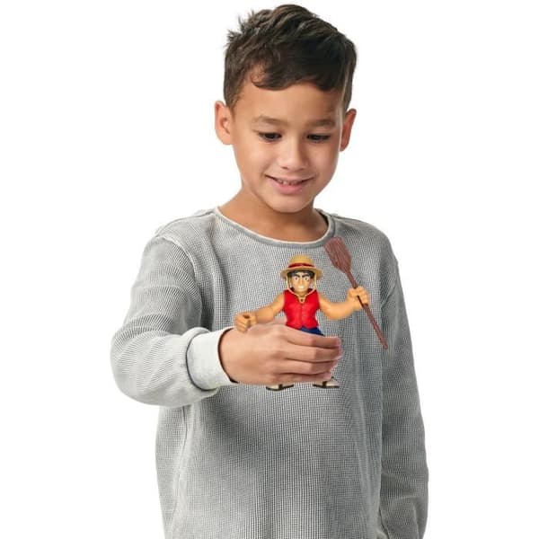 Ultragoo Luffy 17cm - HERoE OF GOO JIT ZU - ONE PIECE - Strækbar figur med tilbehør