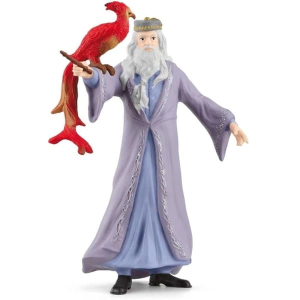 Dumbledore och Fawkes-figur, Harry Potter, för barn från 6 år, Schleich 42637 Harry Potter, Trollkarlsvärlden