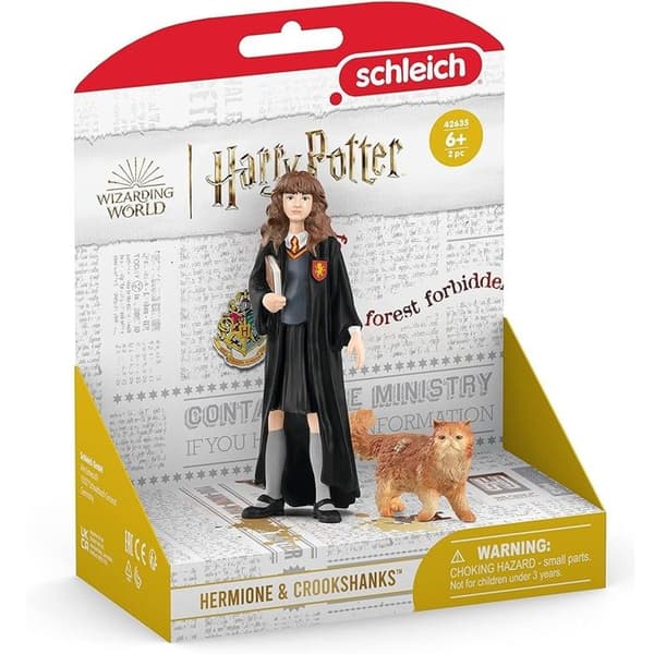 Hermione och Krumben-figur, Harry Potter, för barn från 6 år, Schleich 42635 Harry Potter, Trollkarlsvärlden