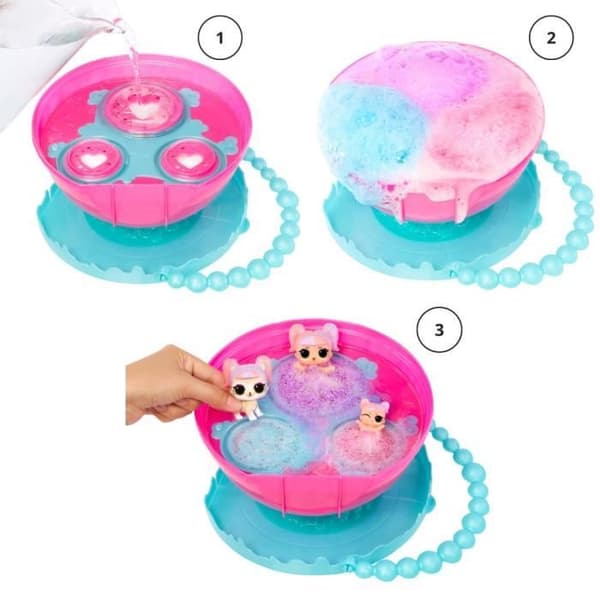 LOL Surprise Bubble Surprise Deluxe - Suurikokoinen - 3 hahmoa + tarvikkeet