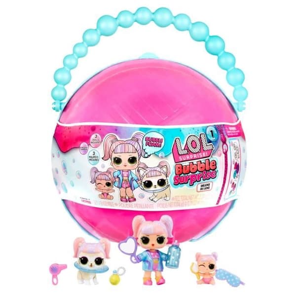 LOL Surprise Bubble Surprise Deluxe - Suurikokoinen - 3 hahmoa + tarvikkeet