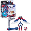 Miniatyrbillede 2 af 6: Captain America Flight Controls-figur, Marvel Epic Hero-serien Captain America: Fagre nye verden, 4 år