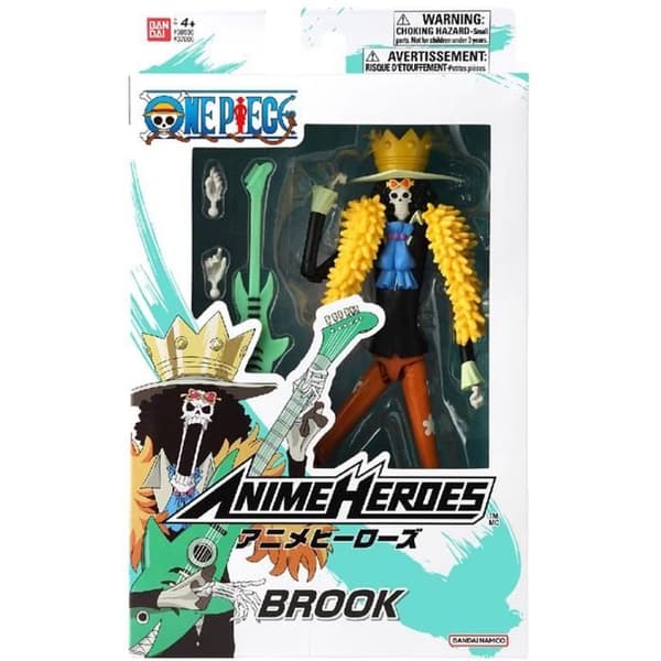 Anime Heroes -figuuri - Bandai - One Piece - Brook - 17 cm