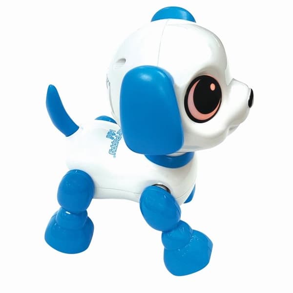 Lexibook - Power Puppy Mini - Robottikoira valo- ja äänitehosteilla, jota ohjataan taputtamalla