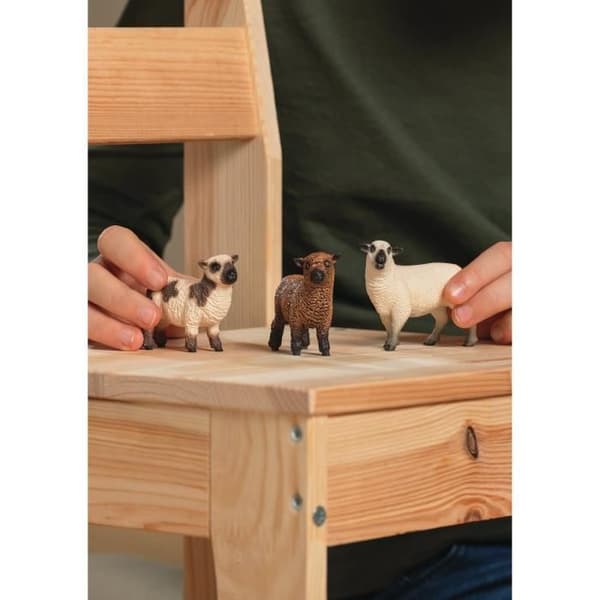 Figurin med fårtrio, för barn från 3 år, 5 x 19 x 11 cm - Schleich 42660 Farm World