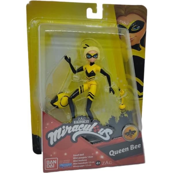 Mini-dukke med dronningbi - MIRAKULOUS - 12 cm - Gul og sort - Fra 4 år