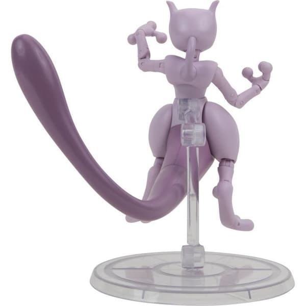 Figur - BANDAI - Pokémon Mewtwo - 12 cm, ultraartikuleret og meget detaljeret