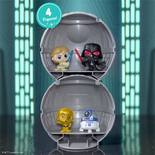 Samlarfigurer - STAR WARS - Galaxy Peek Capsule - 4 figurer, 4 cm, 25 att samla på
