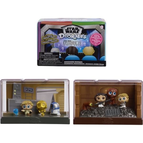 Samlarfigurer - STAR WARS - Storbildsfilm - 6 scener, 3 karaktärer vardera, från 5 år