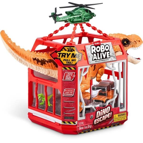 Kaappauspeli - ZURU - Dino Escape - Kaappaa dinosaurus vapaasti ansojen ja aseiden avulla välttääksesi tuhon