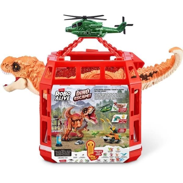 Kaappauspeli - ZURU - Dino Escape - Kaappaa dinosaurus vapaasti ansojen ja aseiden avulla välttääksesi tuhon