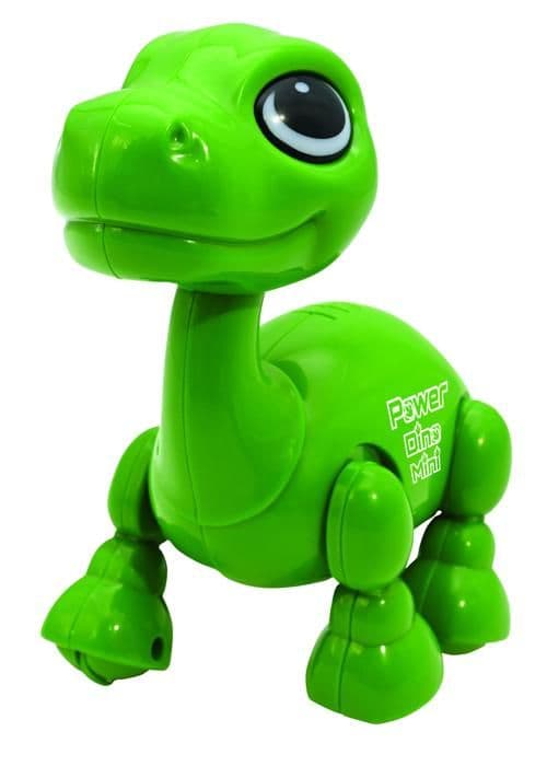Power Puppy Mini - Dinosaurierobot med ljus- och ljudeffekter, handklappningskontroll, upprepning