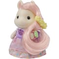 Miniatyrbillede 1 af 4: SYLVANIAN FAMILIES Ponypige-sminkebord - Joy med lyserødt hår - Hårtilbehør inkluderet