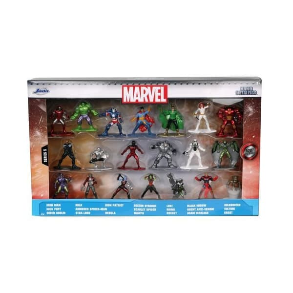Marvel Figurer - SIMBA.DICKIE.GROUP - Æske med 20 - Metal - 4 cm