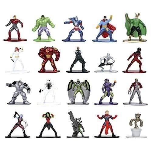 Marvel Figurer - SIMBA.DICKIE.GROUP - Æske med 20 - Metal - 4 cm