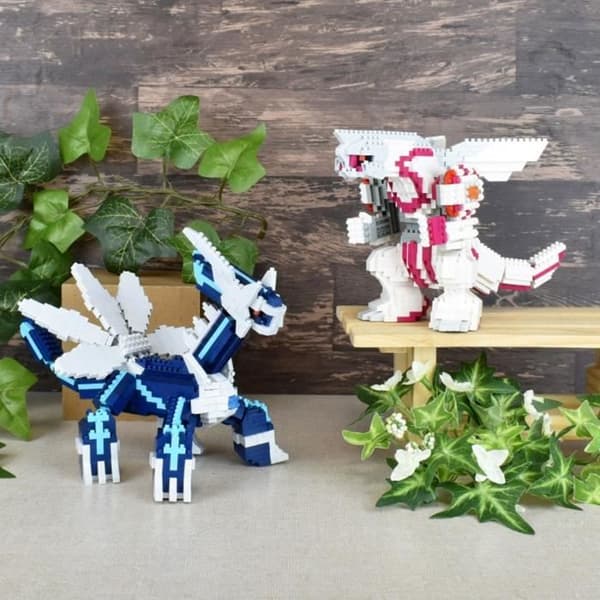 Klossfigur - BANDAI - NANOBLOCK - Pokémon - Palkia - 1050 bitar
