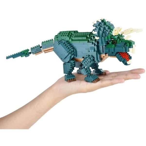 Klossfigur - BANDAI - NANOBLOCK - Triceratops Deluxe - 930 bitar