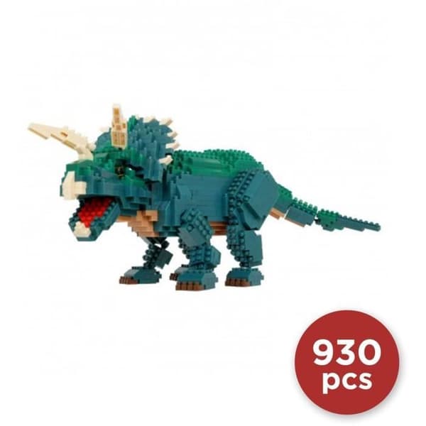 Klossfigur - BANDAI - NANOBLOCK - Triceratops Deluxe - 930 bitar