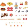 Miniatyrbillede 3 af 6: SYLVANIAN FAMILIES Madbod Spil - Burgerbod - Papa Cat Latte og Scooter