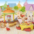 Miniatyrbillede 6 af 6: SYLVANIAN FAMILIES Madbod Spil - Burgerbod - Papa Cat Latte og Scooter