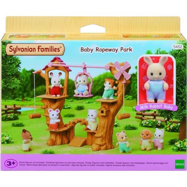 Miniaturefigur - SYLVANIAN FAMILIES - Baby-svævebanen - Henry den cremefarvede babykanin - Flerfarvet