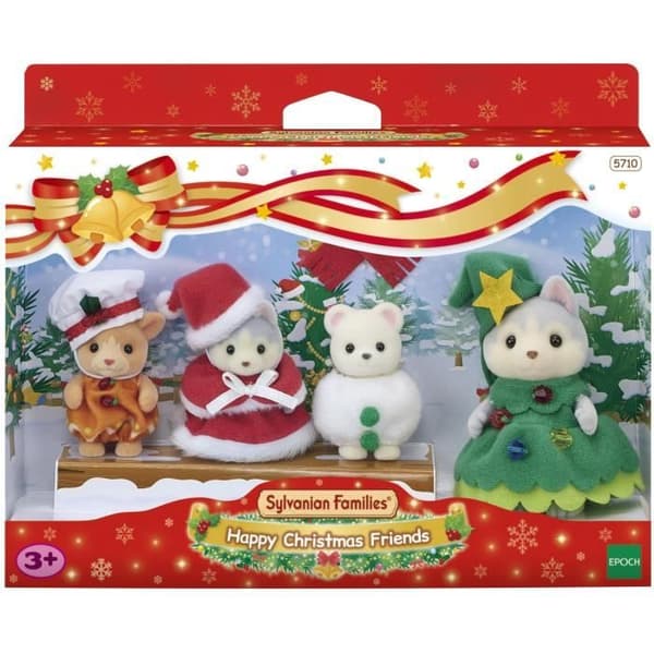 Dukke - SYLVANIAN FAMILIES - Juleæsken - 4 leddelte figurer