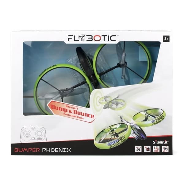 FLYBOTIC Phoenix Stötsäker Fjärrstyrd Helikopter - Avatarstil