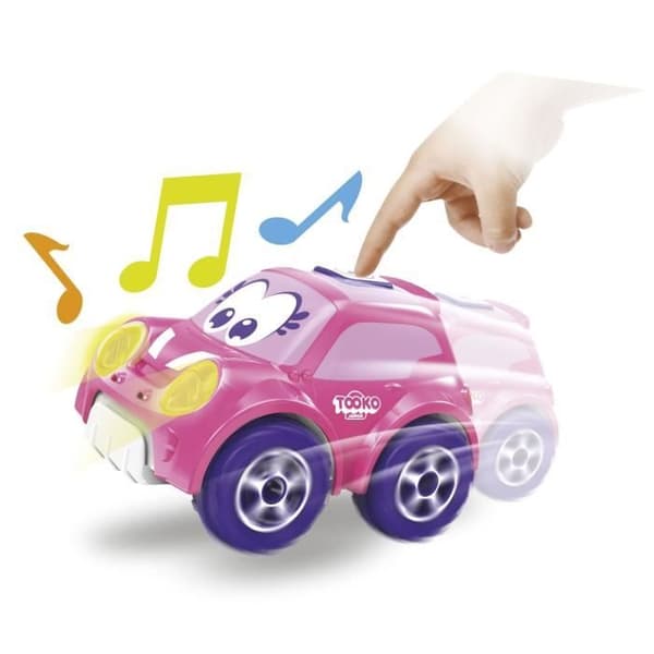 TOOKO FOLLOW ME Fjernbetjent Bil Pink - Lyd- og Lyseffekter - Fra 2 År