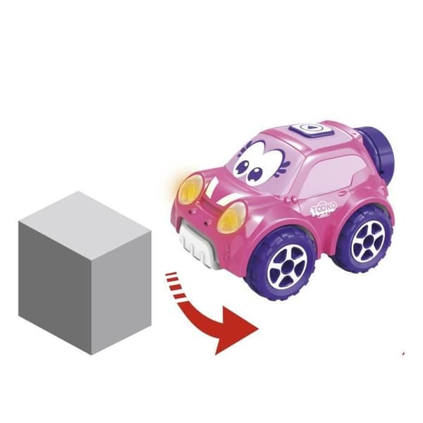 TOOKO FOLLOW ME Fjernbetjent Bil Pink - Lyd- og Lyseffekter - Fra 2 År