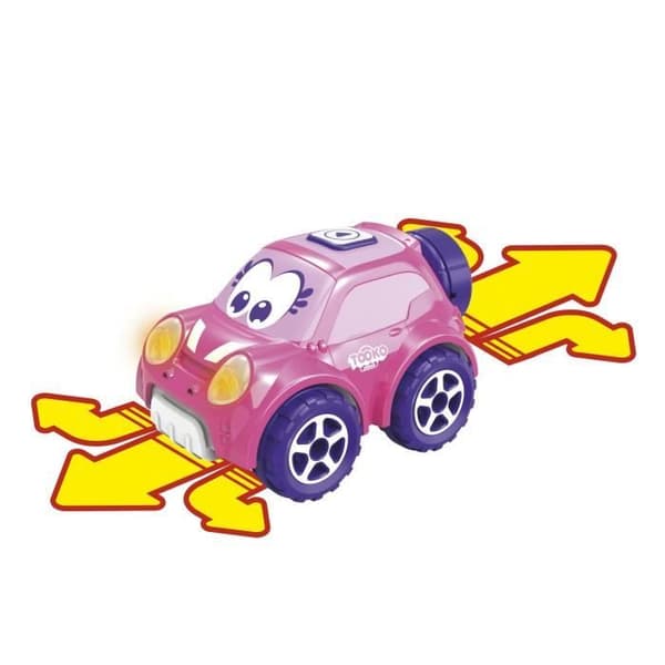 TOOKO FOLLOW ME Fjernbetjent Bil Pink - Lyd- og Lyseffekter - Fra 2 År