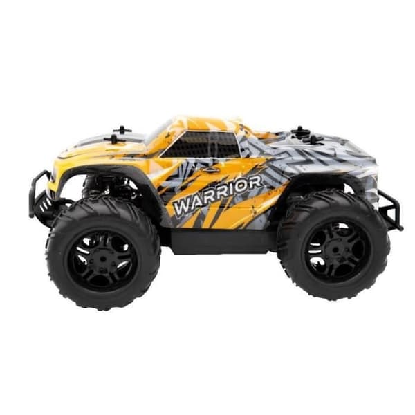4X4 MONSTER WARRIOR fjernbetjent bil - SILVERLIT - 4-GEARS - Sort og gul