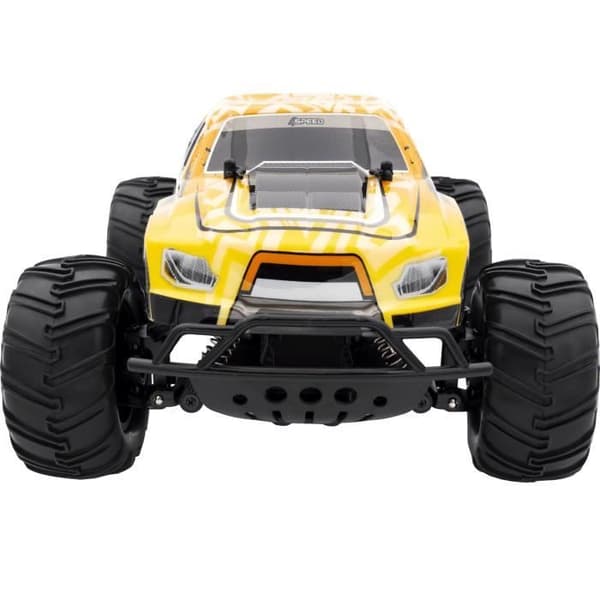 4X4 MONSTER WARRIOR fjernbetjent bil - SILVERLIT - 4-GEARS - Sort og gul