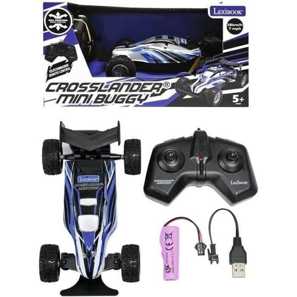 Lexibook - Mini kauko-ohjattava auto - Crosslander Buggy - Kaikille pinnoille - Helppokäyttöinen