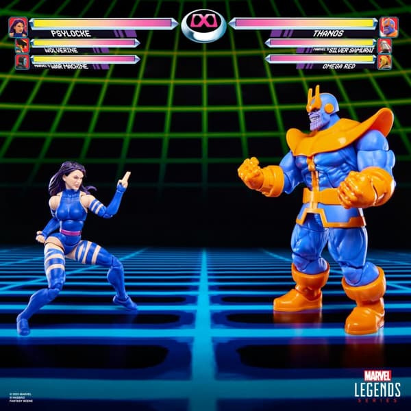 Marvel Legends Gameverse Psylocke vs Thanos pack 2 figures 15cm