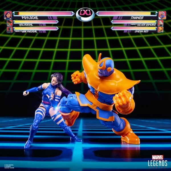 Marvel Legends Gameverse Psylocke vs Thanos pack 2 figures 15cm