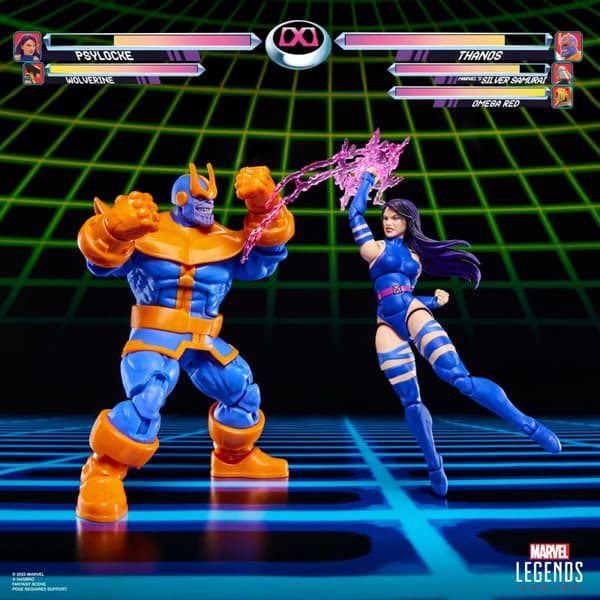 Marvel Legends Gameverse Psylocke vs Thanos pack 2 figures 15cm
