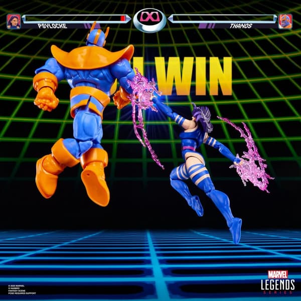 Marvel Legends Gameverse Psylocke vs Thanos pack 2 figures 15cm