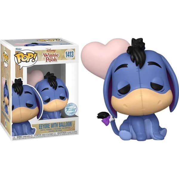 Figur - FUNKO - POP N° 1413 - Bourriquet Hjärta - 9 cm - Licens Nalle Puh - Unisex
