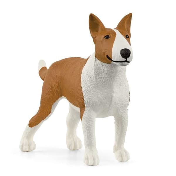 Figurin - SCHLEICH - Bull Terrier - Kort päls - Farm World