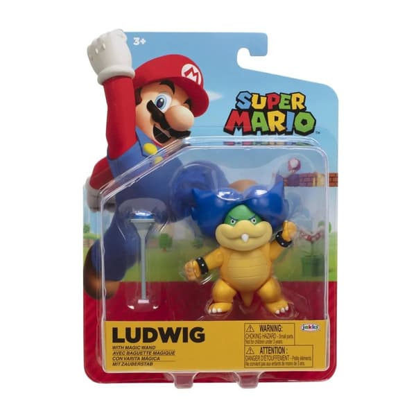 Super Mario Figur 10cm w42 Ludwig With Magic Wand