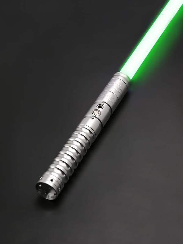 RGB Laser Saber, Holdbar Aluminium Håndtag, 12 Farvemuligheder,TS002-sølv, RGB S10