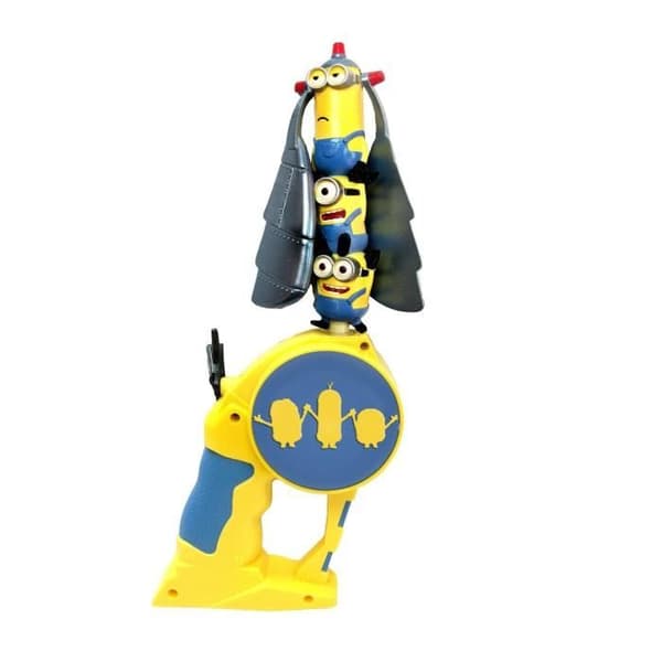 MINIONS Flying Heroes figur - BANDAI - Bob, Kevin och Stuart - Flygande leksak för barn från 4 år och uppåt
