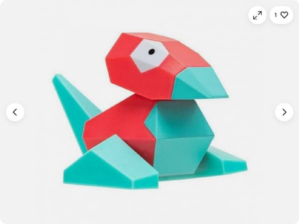 Pokemon Porygon Battle Action Figure