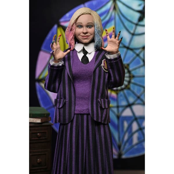 Wednesday Nevermore Uniform Version Clothed Action Wednesday Addams & Enid Sinclair set 2 figures 20cm