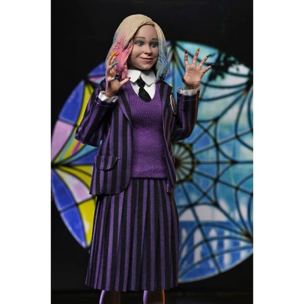 Wednesday Nevermore Uniform Version Clothed Action Wednesday Addams & Enid Sinclair set 2 figures 20cm