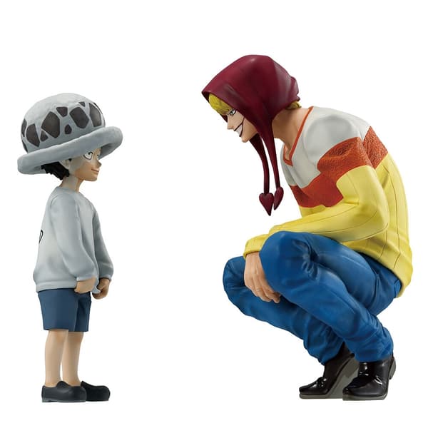 One Piece The Unbreakable Law Trafalgar Law &#38; Corazon Ichibansho figures 11cm